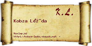 Kobza Léda névjegykártya